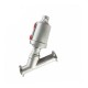 stainless steel clamp pneumatic angle seat valve with actuator